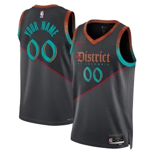 Meraviglioso Raffinato Carino Washington Wizards Nike Unisex 2023/24 Custom Swingman Jersey Black City Edition