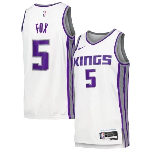 Meraviglioso Resistente Carino De'Aaron Fox Sacramento Kings Nike Swingman Player Jersey Association Edition White
