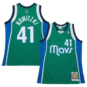 Meraviglioso Robusto Carino Dirk Nowitzki Dallas Mavericks 2004/05 Hardwood Classics Authentic Jersey Green