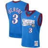 Meraviglioso Splendido Fascinante Allen Iverson Philadelphia 76ers 1999/2000 Hardwood Classics Swingman Jersey Royal
