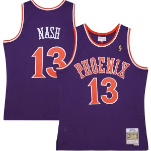 Moderno Accattivante Steve Nash Phoenix Suns 2001/02 Hardwood Classics Swingman Jersey Purple/White