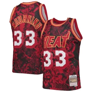 Moderno Alonzo Mourning Miami Heat Hardwood Classics 1996/97 Lunar New Year Swingman Jersey Red