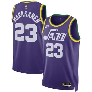Moderno Attraente Lauri Markkanen Utah Jazz Nike Unisex 2023/24 Swingman Replica Jersey Classic Edition Purple