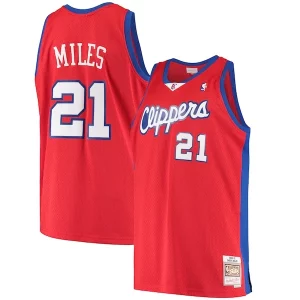 Moderno Darius Miles LA Clippers Hardwood Classics Swingman Jersey Red
