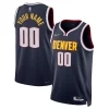 Moderno Denver Nuggets Nike 2021/22 Diamond Swingman Custom Jersey Icon Edition Navy