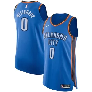 Moderno Fantastico Russell Westbrook Oklahoma City Thunder Nike Authentic Player Jersey Icon Edition Blue