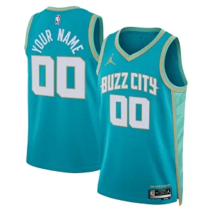 Moderno Fascinante Charlotte Hornets Jordan Brand Unisex 2023/24 Custom Swingman Jersey Teal City Edition