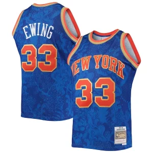 Moderno Patrick Ewing New York Knicks Hardwood Classics 1991/92 Lunar New Year Swingman Jersey Blue