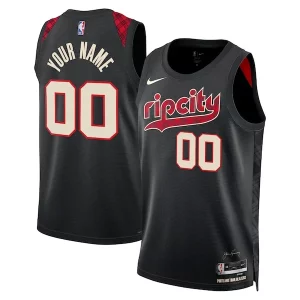 Moderno Portland Trail Blazers Nike Unisex 2023/24 Custom Swingman Jersey Black City Edition