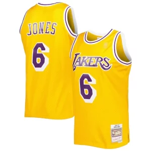 Moderno Resistente Eccezionale Eddie Jones Los Angeles Lakers 1996/97 Hardwood Classics Swingman Jersey Gold