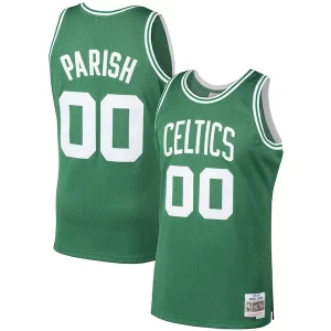 Moderno Robert Parish Boston Celtics 1985/86 Hardwood Classics Swingman Jersey Kelly Green