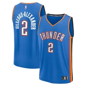 Moderno Shai Gilgeous Alexander Oklahoma City Thunder Youth Fast Break Replica Player Jersey Icon Edition Blue