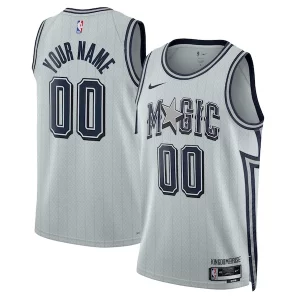 Moderno Sofisticato Orlando Magic Nike Unisex 2024/25 Custom Swingman Jersey City Edition Silver