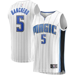 Moderno Splendido Paolo Banchero Orlando Magic Fast Break Association Jersey White