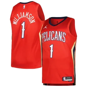 Moderno Zion Williamson New Orleans Pelicans Jordan Brand Swingman Player Jersey Statement Edition Red