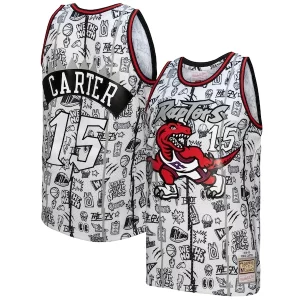 Ottimo Attraente Vince Carter Toronto Raptors 1998/99 Swingman Jersey White