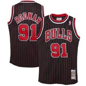 Comodo Meraviglioso Dennis Rodman Chicago Bulls Youth 1995/96 Hardwood Classics Swingman Jersey Black