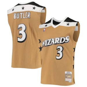 Ottimo Caron Butler Washington Wizards 2001/02 Hardwood Classics Swingman Jersey Gold