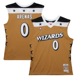 Ottimo Gilbert Arenas Washington Wizards 2006/07 Hardwood Classics Swingman Jersey Gold