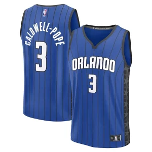 Magnifico Kentavious Caldwell Pope Orlando Magic Fast Break Replica Player Jersey Statement Edition Blue