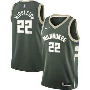 Ottimo Khris Middleton Milwaukee Bucks Nike Youth 2021/22 Swingman Jersey Icon Edition Hunter Green