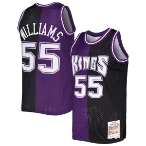 Ottimo Lussuoso Jason Williams Sacramento Kings Hardwood Classics 2000/01 Split Swingman Jersey Purple/Black