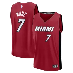 Ottimo Magnifico Classico Kel'el Ware Miami Heat Youth Fast Break Player Jersey Statement Edition Red
