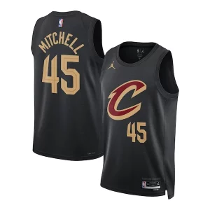 Ottimo Meraviglioso Eccezionale Donovan Mitchell Cleveland Cavaliers Jordan Brand Unisex Swingman Jersey Statement Edition Black