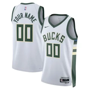Ottimo Milwaukee Bucks Nike Unisex Swingman Custom Jersey White Association Edition