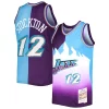 Ottimo Pratico John Stockton Utah Jazz Hardwood Classics 1996/97 Split Swingman Jersey Purple/Turquoise