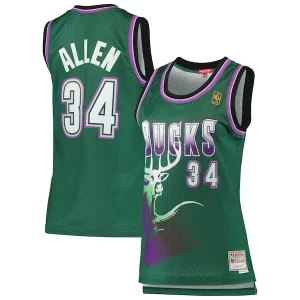 Bellissimo Ottimo Versatile Ray Allen Milwaukee Bucks Women's 1996/97 Hardwood Classics Swingman Jersey Green