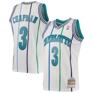 Ottimo Rex Chapman Charlotte Hornets 1988/89 Hardwood Classics Swingman Jersey White