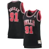 Ottimo Stupendo Splendido Dennis Rodman Chicago Bulls Women's Hardwood Classics Swingman Jersey Black