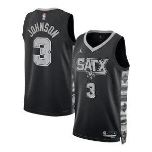Pratico Accattivante Comodo Keldon Johnson San Antonio Spurs Jordan Brand Unisex Swingman Jersey Statement Edition Black