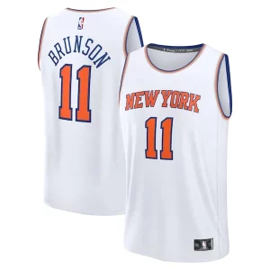 Magnifico Jalen Brunson New York Knicks Youth Fast Break Replica Player Jersey Association Edition White