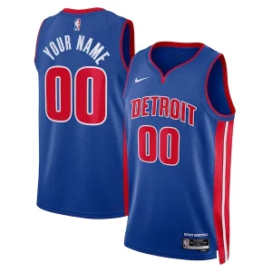 Pratico Detroit Pistons Nike Unisex Swingman Custom Jersey Blue Icon Edition