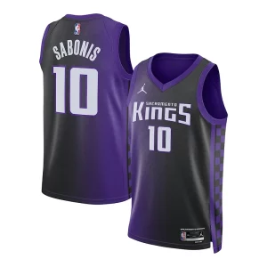 Trendy Eccezionale Domantas Sabonis Sacramento Kings Jordan Brand Unisex Swingman Jersey Statement Edition Purple