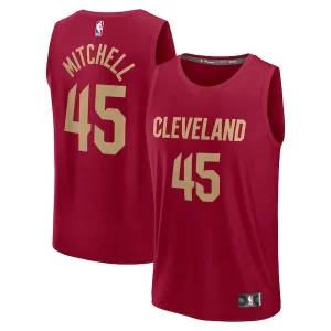 Eccezionale Ottimo Gorgeous Donovan Mitchell Cleveland Cavaliers Youth Fast Break Replica Player Jersey Icon Edition Wine