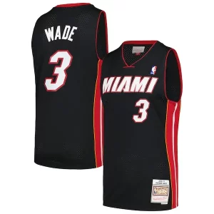 Pratico Dwyane Wade Miami Heat 2012/13 Hardwood Classics Swingman Jersey Black