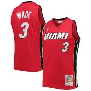 Pratico Dwyane Wade Miami Heat Hardwood Classics Swingman Jersey Red