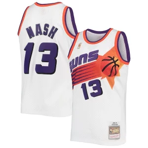 Pratico Elegante Steve Nash Phoenix Suns 2001/02 Hardwood Classics Swingman Jersey White/Purple