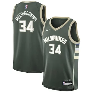 Pratico Giannis Antetokounmpo Milwaukee Bucks Nike Youth Swingman Jersey Icon Edition Hunter Green