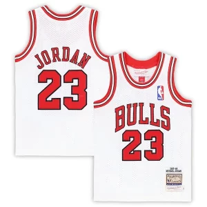Pratico Gorgeous Michael Jordan Chicago Bulls Toddler 1997/98 Hardwood Classics Authentic Jersey White/Black/Red