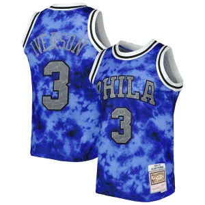 Pratico Incantevole Elegante Allen Iverson Philadelphia 76ers 1996/97 Galaxy Swingman Jersey Royal