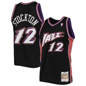 Pratico John Stockton Utah Jazz 1998/99 Hardwood Classics Swingman Jersey Black
