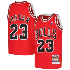 Pratico Raffinato Michael Jordan Chicago Bulls Youth Hardwood Classics 1997/98 Authentic Jersey Red