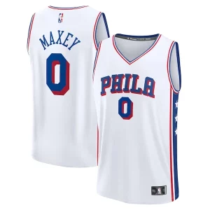 Pratico Tyrese Maxey Philadelphia 76ers Youth Fast Break Replica Player Jersey Association Edition White