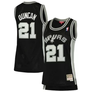 Prestigioso Comodo Lussuoso Tim Duncan San Antonio Spurs Women's 1998/99 Hardwood Classics Swingman Jersey Black