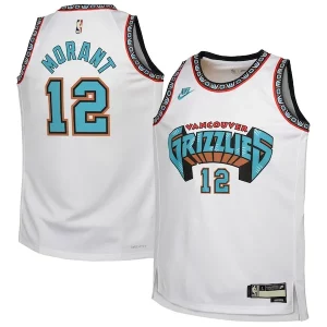 Prestigioso Duraturo Ja Morant Memphis Grizzlies Nike Youth 2024/25 Swingman Jersey White Classic Edition