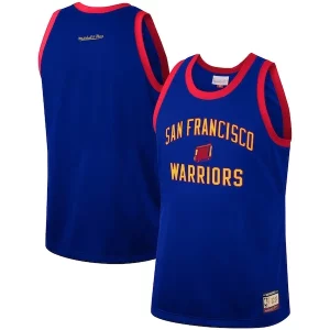 Prestigioso Golden State Warriors Hardwood Classics Team Heritage Fashion Jersey Royal